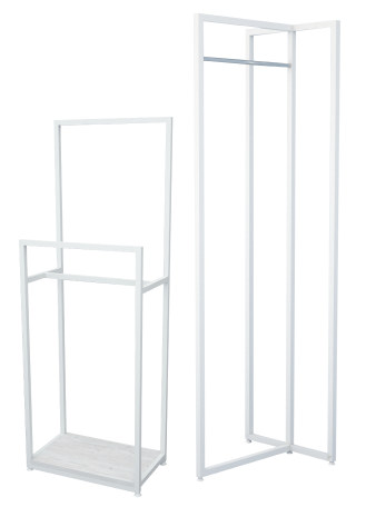 Вешалки стойки в стиле лофт Белые